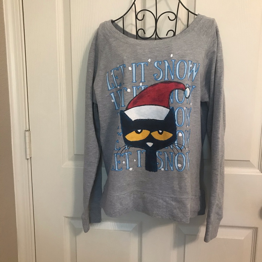 Pete the Cat Christmas sweatshirt